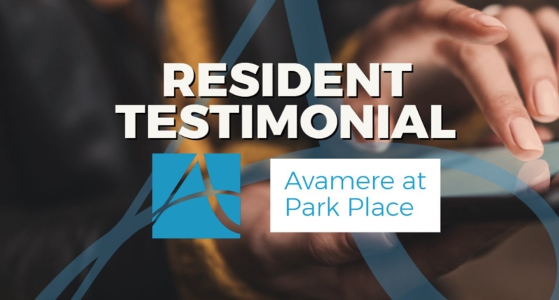 Avamere at Park Place Resident Testimonial Video Thumbnail